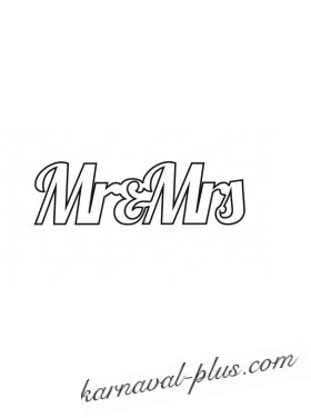 Надпись из дерева Mr&Mrs